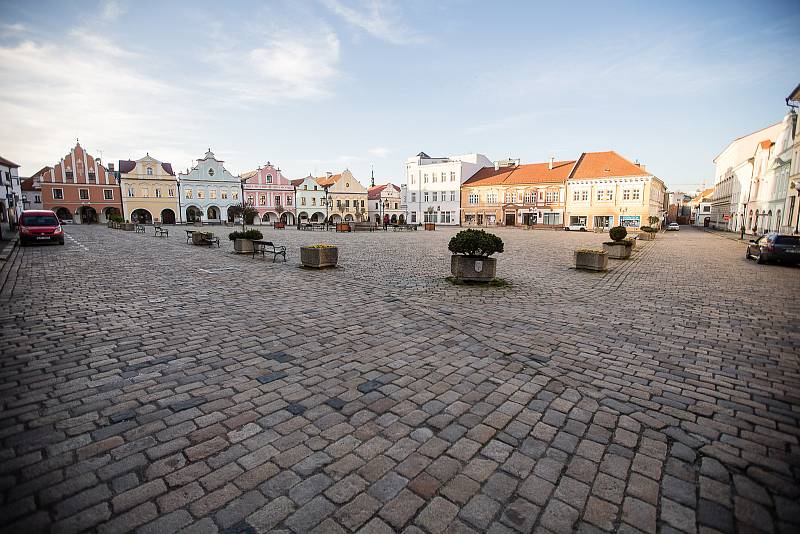 Masarykovo náměstí v Pelhřimově.