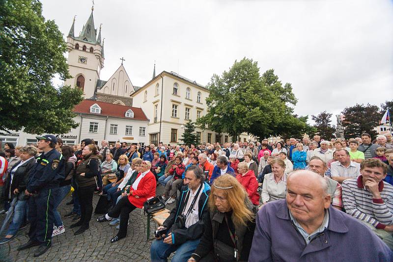 Druhý den návštěvy prezidenta republiky v Kraji Vysočina. Setkání s občany města Humpolec.