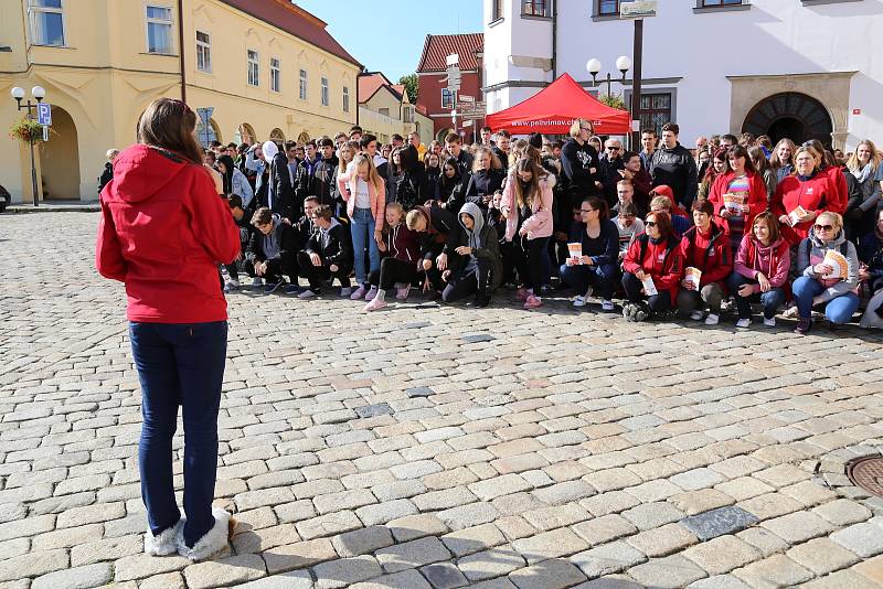 Nejen obyvatelé Pelhřimova se v pondělí zapojili do Papučového dne.