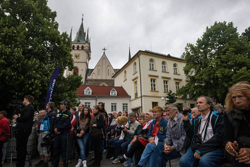 Druhý den návštěvy prezidenta republiky v Kraji Vysočina. Setkání s občany města Humpolec.