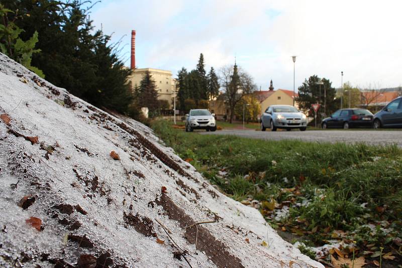 Sníh se nevyhnul ani Pelhřimovsku.