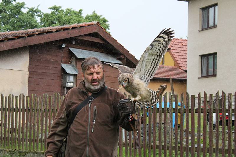 Sobotní odpoledne v Bořeticích patřilo Mysliveckému dětskému dni.