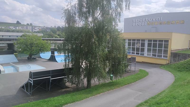 Plavecký bazén v Pelhřimově.