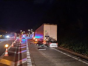 Devatenáctiletý řidič zemřel při nehodě u dálnice D1 nedaleko Velkého Beranova; Zdroj: Se souhlasem policie