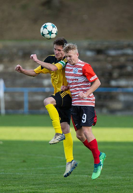 Fotbalové utkání mezi AFC Humpolec a SK Tatran Ždírec nad Doubravou.