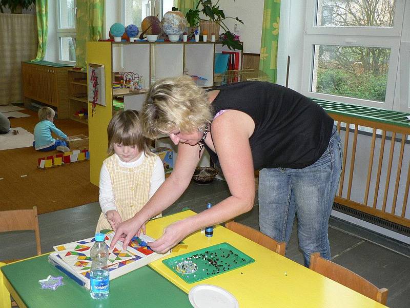 Montessori třída v Mateřské škole v Olešné