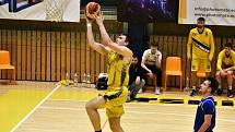 Čtvrtfinále play off 1. ligy basketbalistů: Sršni Photomate Písek - Lokomotiva Plzeň 93:54 (58:22).