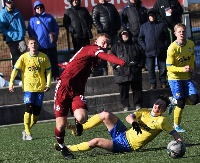 Přípravný fotbal: FC Písek - AC Sparta Praha B 2:1 (2:1). Foto: Jan Škrle