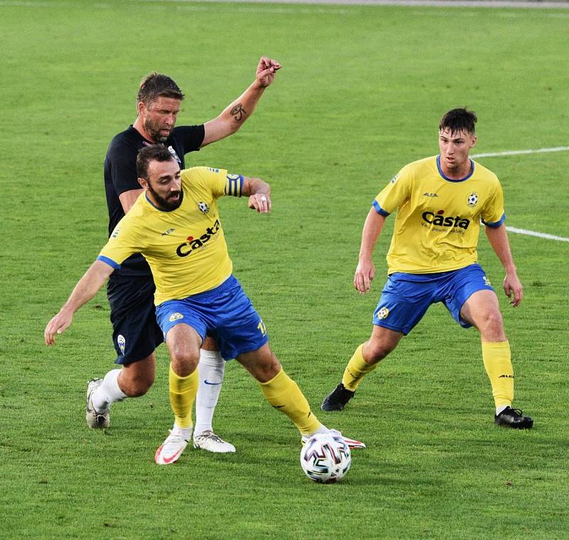 Na podzim Písečtí porazili doma Benešov 4:1 (na snímku), nyní vyhráli v Benešově 1:0.