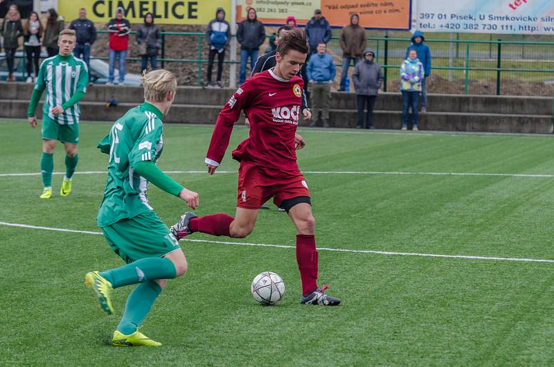 Fotbalisté FC Písek U19 přišli o výhru těsně před koncem.