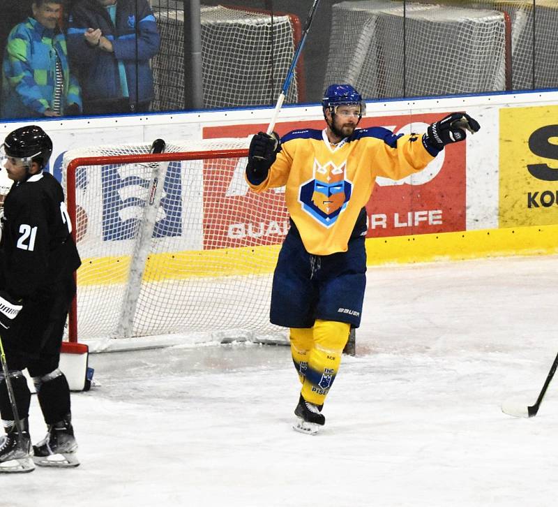 Přípravný hokej: IHC Písek - Steinbach Steel Wings Linz 4:3sn (2:1, 1:1, 0:1). Foto: Jan Škrle