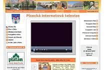 Úvodní obrazovka nové písecké internetové televize