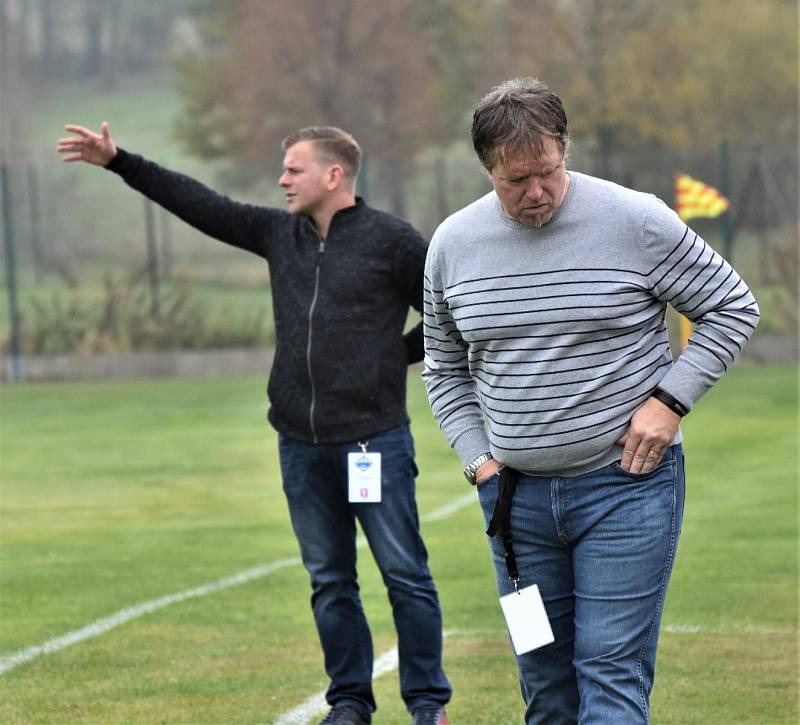 Trenér semických fotbalistů Marcel Nousek.