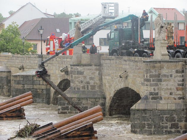 Povodeň 2013 - Neděle odpoledne v Písku.