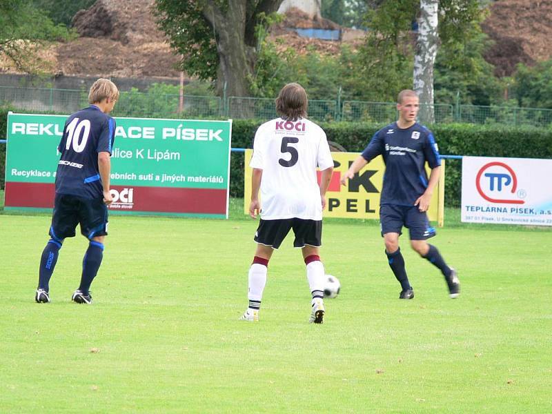 Přátelské mezinárodní utkání staršího dorostu U19 fotbalistů FC Písek a Mnichova 1860. 