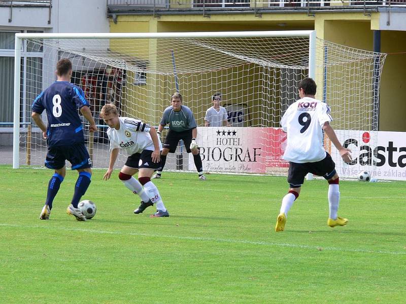 Přátelské mezinárodní utkání staršího dorostu U19 fotbalistů FC Písek a Mnichova 1860. 