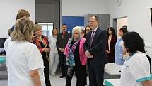 Ministr zdravotnictví Adam Vojtěch při návštěvě písecké nemocnice.