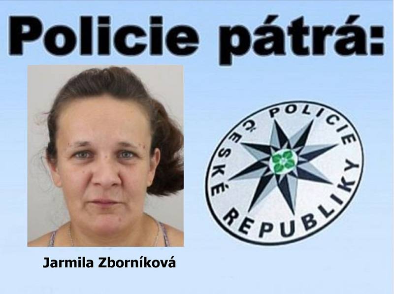 Pohřešovaní Jarmila Zborníková.