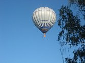 Horkovzdušný balón nad Chyškami a Milevskem.