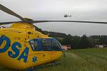 Letecká záchranná služba Jihočeského kraje na místo havárie letounu vyslala také posádku vrtulníku. Druhý stroj byl z letecké záchranky Kraje Vysočina.