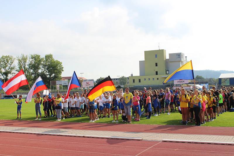 Sportovní hry partnerských měst v Písku.