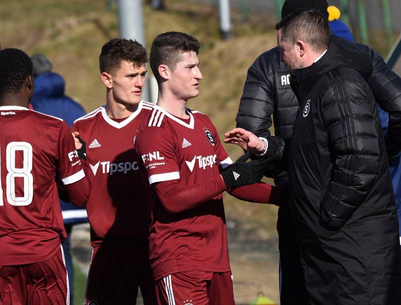 Přípravný fotbal: FC Písek - AC Sparta Praha B 2:1 (2:1). Foto: Jan Škrle