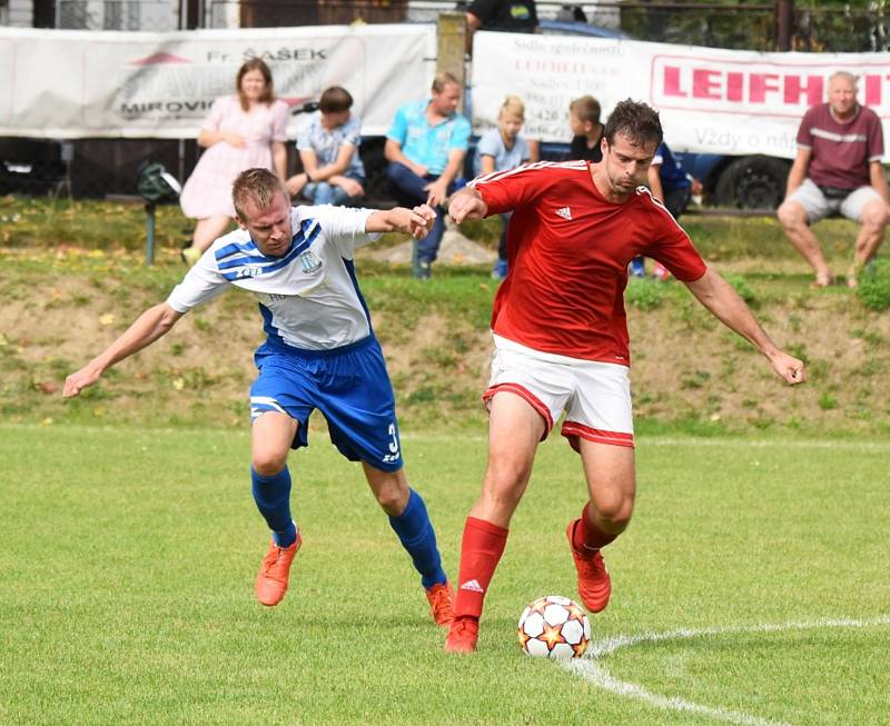 Fotbalová I.A třída: Mirovice - Strunkovice 1:0.