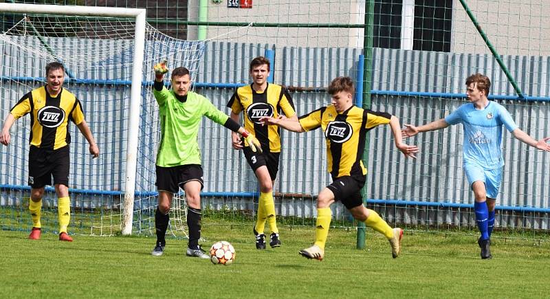 Fotbalisté ZVVZ Milevsko (na snímku z utkání v Protivíně) porazili v posledním kole KP béčko Táborska 1:0.