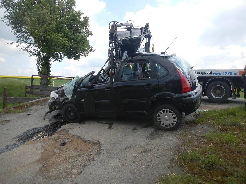 Vážná nehoda v Křižanově.