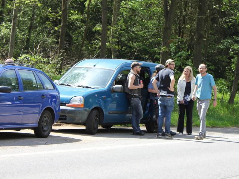 Protesty před vepřínem v Letech.