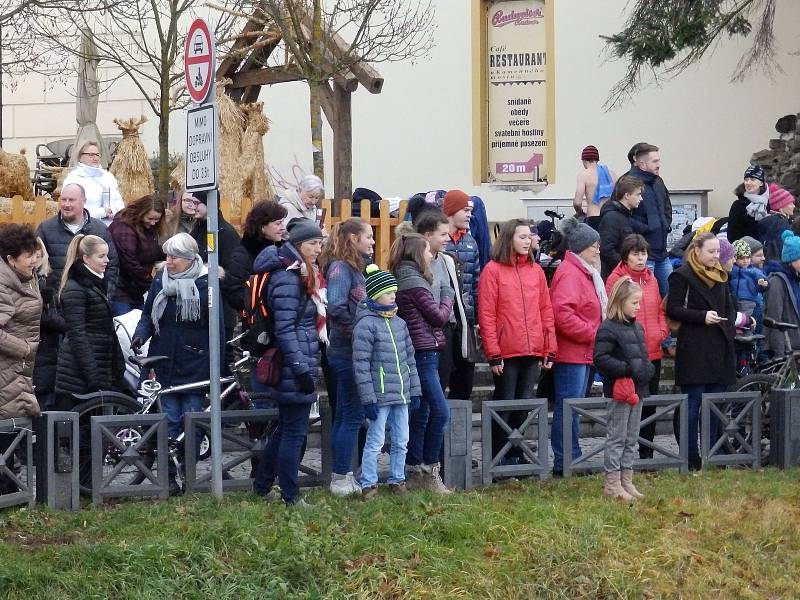 Otužilci se na Štědrý den koupali v Otavě v Písku.