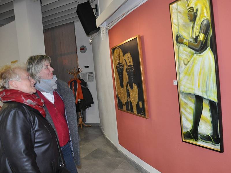 V  písecké galerii Portyč se ve čtvrtek 2. března uskutečnila vernisáž výstavy Aleny Vitákové.