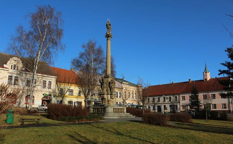 Morový sloup v Mirovicích.