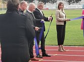 Slavnostní otevření zrekonstruovaného atletického stadiónu v Milevsku.