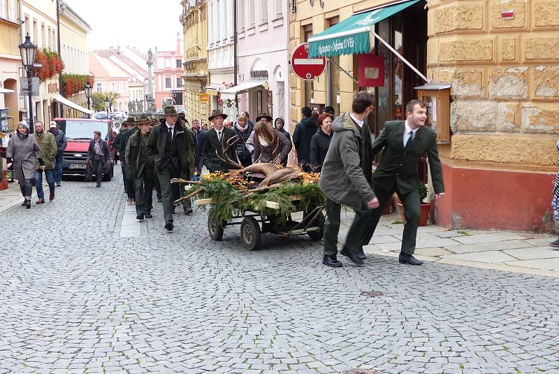 Svatohubertská mše v Písku.