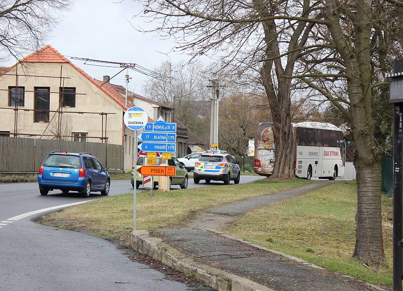 Objízdná trasa Mirovice, Slavkovice, Rakovice.