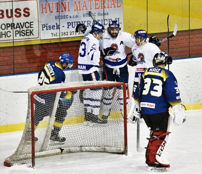 Hokejová II. loga: IHC Králové Písek - HC Tábor 3:7.