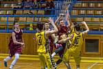 Mladí basketbalisté Písku (U19) v zápase s BA Nymburk.