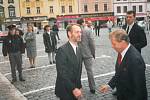 Václav Havel v Písku v roce 1996.