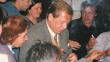 Václav Havel v Písku v roce 1996.