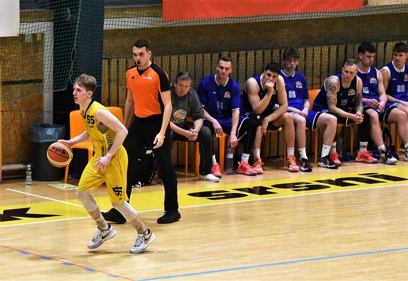 Čtvrtfinále play off 1. ligy basketbalistů: Sršni Photomate Písek - Lokomotiva Plzeň 93:54 (58:22).