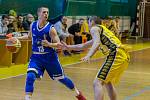 Závěrečný duel sezony 1. ligy basketbalistů Písek - Prostějov.