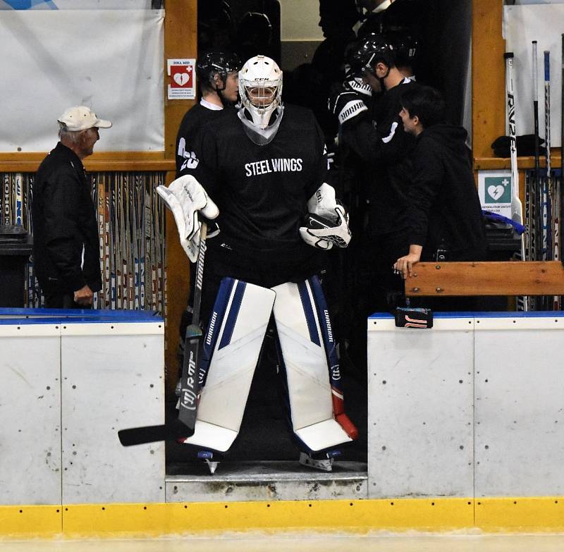 Přípravný hokej: IHC Písek - Steinbach Steel Wings Linz 4:3sn (2:1, 1:1, 0:1). Foto: Jan Škrle