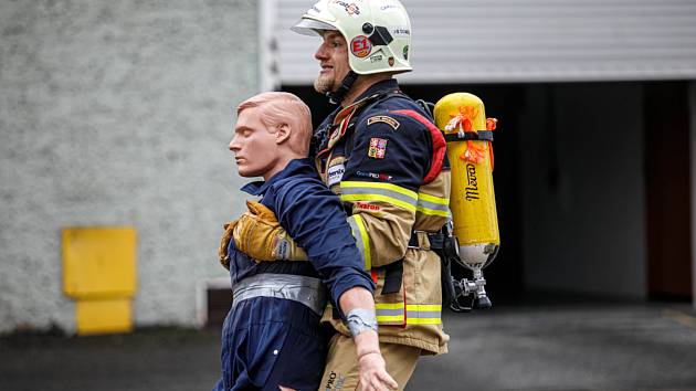 Hasič Michal Brousil z Písku ovládnul závod FIRE COMBAT.