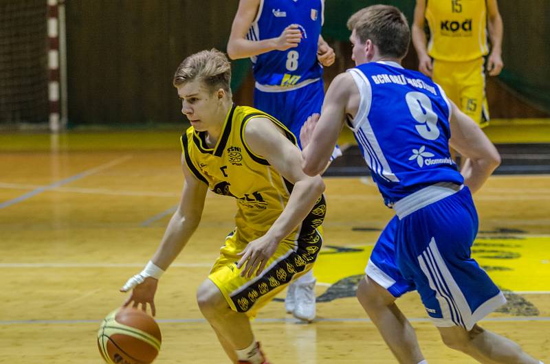 Závěrečný duel sezony 1. ligy basketbalistů Písek - Prostějov.