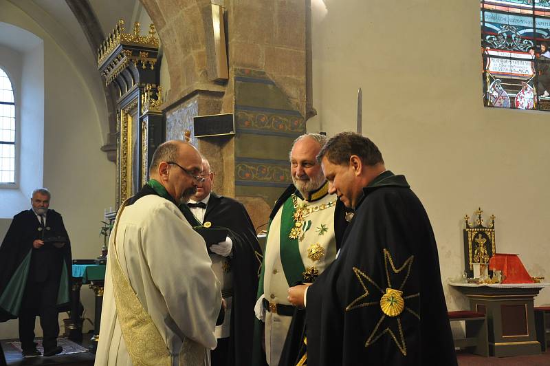 Rytíři Řádu sv. Lazara Jeruzalémského v Písku.