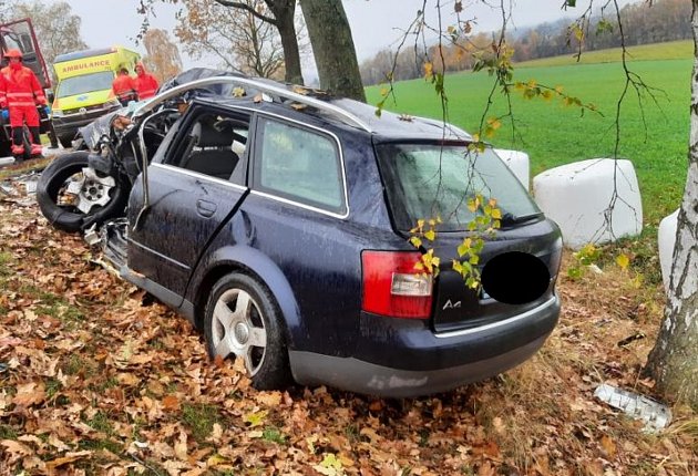 U Albrechtic nad Vltavou zamřela při nehodě mladá řidička.