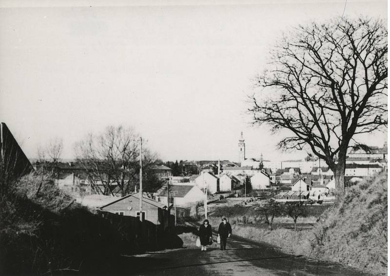 r. 1975 - Jižní část města před výstavbou sídliště Družba