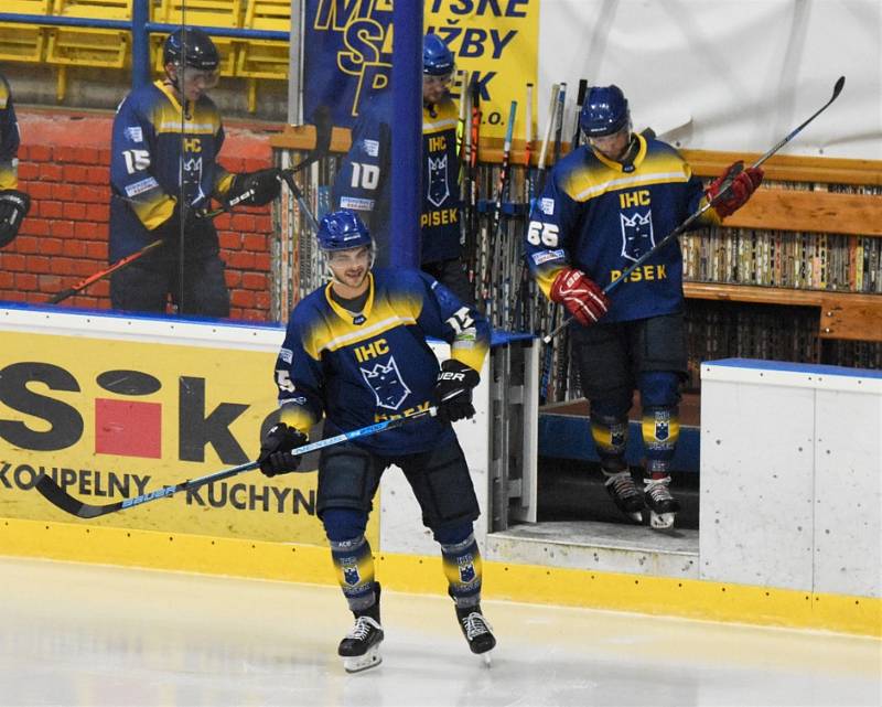 Písečtí hokejisté padli na ledě Kobry Praha těsně 2:3. Ilustrační foto: