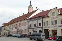 Město Mirovice - náměstí s radnicí.